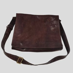 A.D. Firenze Tuscany Italian Leather messenger bag brown